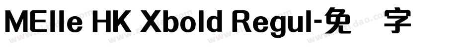 MElle HK Xbold Regul字体转换